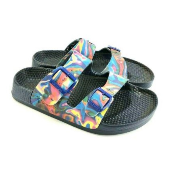Tie dye birkenstocks rubber Clearance